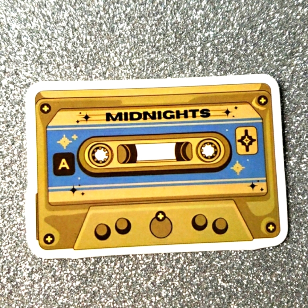 10/$10 Taylor Swift Waterproof Sticker Cassette Tape midnights